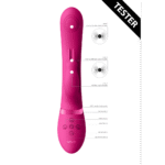 Vibromasseur rabbit à double onde pulsée avec bouton climax – VIVE by Shots, rose VIVE by Shots – Image 4
