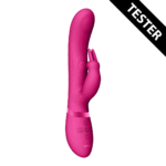 Vibromasseur rabbit à double onde pulsée avec bouton climax – VIVE by Shots, rose VIVE by Shots – Image 5