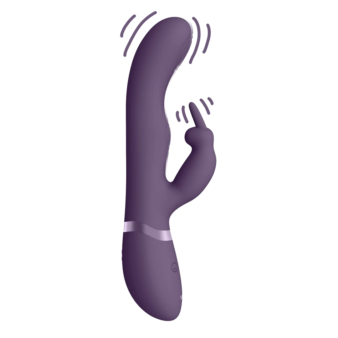 Vibromasseur rabbit à double onde pulsée avec bouton climax – VIVE by Shots, rose VIVE by Shots – Image 13