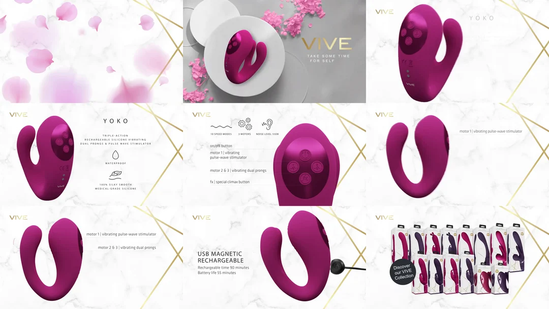 Vibromasseur duo avec fonction clitoridienne pulsée – Testeur VIVE by Shots – Image 6