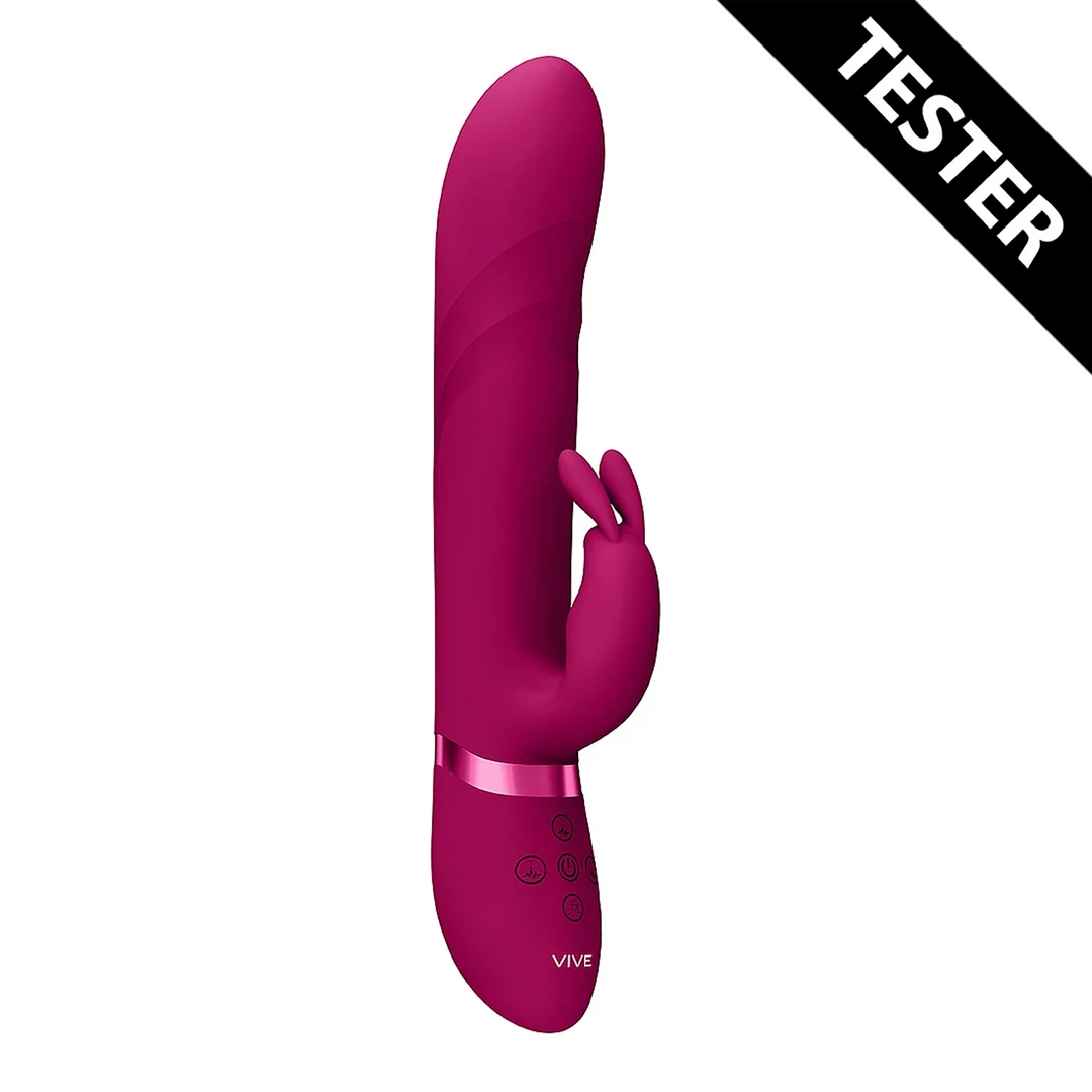 Vibromasseur rabbit avec embout vibrant et perles rotatives, VIVE by Shots, rose VIVE by Shots – Image 1