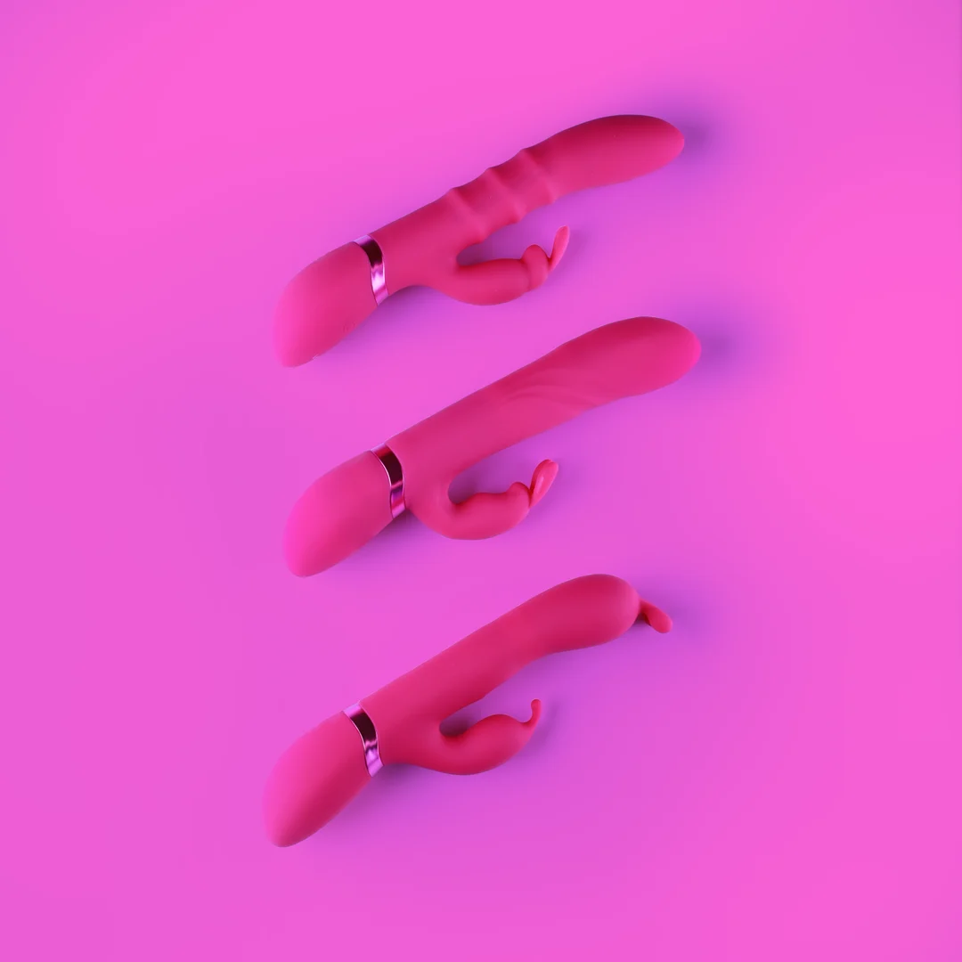 Vibromasseur rabbit avec embout vibrant et perles rotatives, VIVE by Shots, rose VIVE by Shots – Image 7