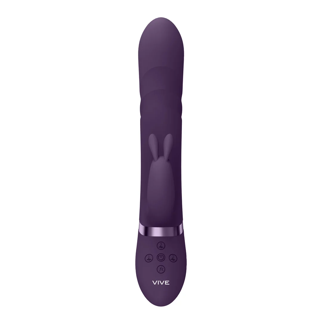 Vibromasseur rabbit avec embout vibrant et perles rotatives, VIVE by Shots, rose VIVE by Shots – Image 10