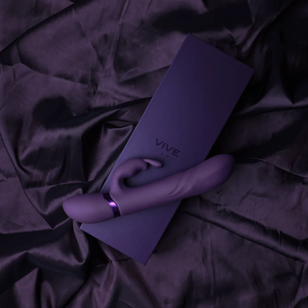 Vibromasseur rabbit avec embout vibrant et perles rotatives, VIVE by Shots, rose VIVE by Shots – Image 12
