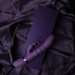 Vibromasseur rabbit – anneaux à mouvement de va et vient – VIVE violet VIVE by Shots – Image 12