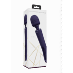 Vibromasseur wand à double extrémité avec langue frétillante et double moteur, VIVE, violet VIVE by Shots – Image 7