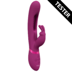 Vibromasseur rabbit à trois moteurs avec stimulateur du point G mobile – VIVE, rose, VIVE by Shots