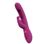 Vibromasseur rabbit à trois moteurs avec stimulateur du point G mobile – VIVE, rose, VIVE by Shots – Image 4