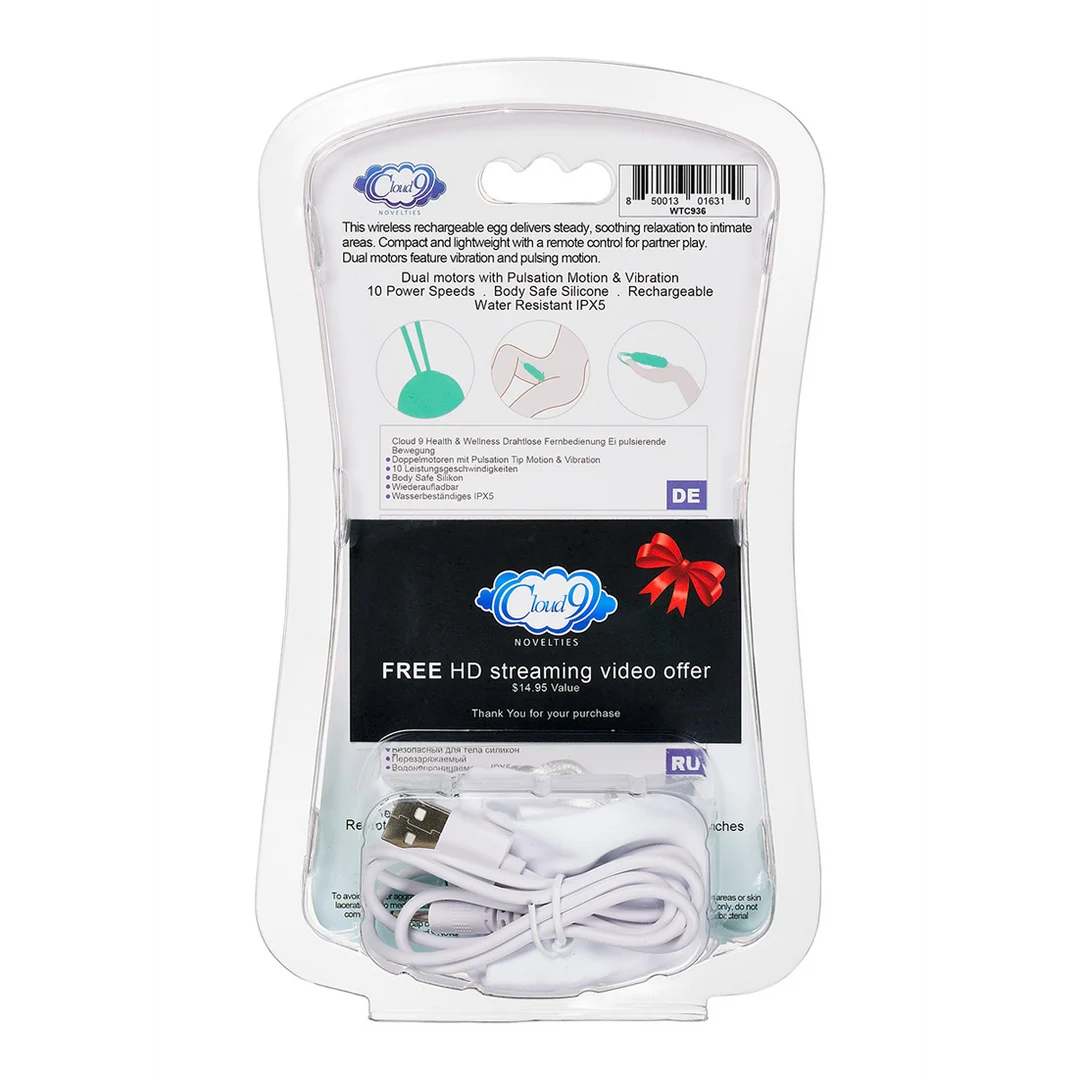 Œuf vibrant sans fil Cloud 9 avec télécommande – Image 2